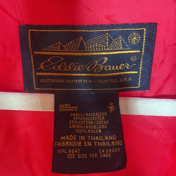 Men’s small vintage Eddie Bauer jacket coat - Picture 7 of 9